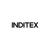 Logotipo corporativo de Inditex en un fondo blanco