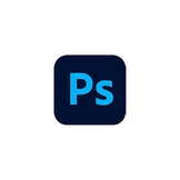 Logo de Adobe Photoshop en fondo blanco