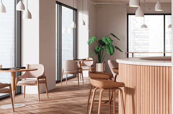 Diseño de interior de un restaurante