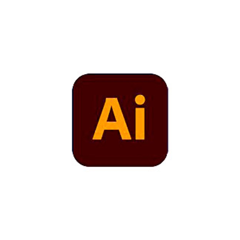 Logo de Adobe Illustrator en fondo blanco