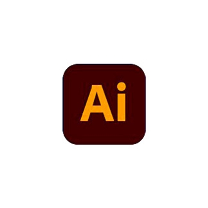 Logo de Adobe Illustrator en fondo blanco