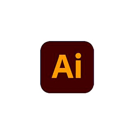 Logo de Adobe Illustrator en fondo blanco